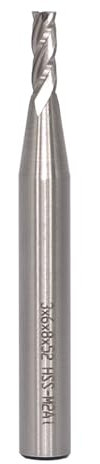 AKYLIN Fraise à queue CNC 6 mm de diamètre de la tige 3 mm, fraise à queue à 4 flûtes, fraise hélicoïdale HSS pour aluminium, bois, etc.