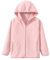 ANIMQUE Bambino Bambini Pile Polare Giacca Adulti Giacca con Cappuccio Cerniera Caldo Antivento Cappotto Solido Genitore-Bambino Leggero Capispalla Tops, Rosa 120