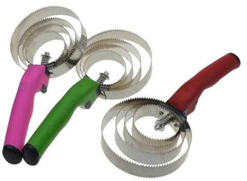 SEWOART Vierfach Edelstahl Striegel für Pferde mit Ergonomischem Griff Beidseitig Verwendbar für Stall und Fellpflege Zufällige Farbe