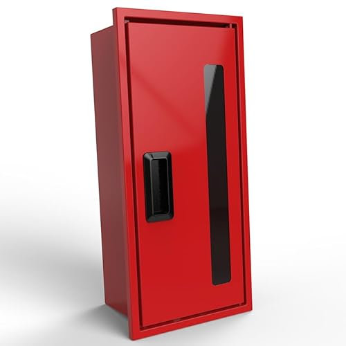 Small Fire Extinguisher Cabinet 39*12*11 cm / Fire Extinguisher Weaterproof Box / Wall Mounted Fire Extinguisher Box / Visible Fire Safety Cabinet / Fire Rescue Extinguisher Storage Outdoor or Indoor