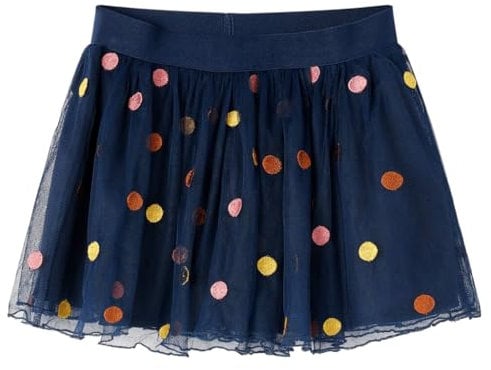 Kinder Tüllrock Punktmuster Rock Kinderrock Ballettrock Minirock Marineblau 104