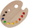 YHIJSR Holz Malen Palette Mischpalette, Malpalette Universalpalette für DIY Kunst Malerei für Öl- und Acrylmalerei 20x30 cm