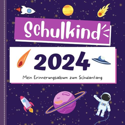Schulkind 2024: Mein erster Schultag, Erinnerungsalbum zum Schulanfang, Freundebuch für Kindergarten und Kita, Geschenk für die Schultüte mit Pferden