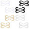 Irikdescia 8 Stück BH-Träger Clips, Oval Libellenform Racerback-BH-Clips Set, für Brautkleider, Fitnesssport, Verhindern Schultergurte Rutschen (Hautfarbe, Weiß, Schwarz, Transparent)