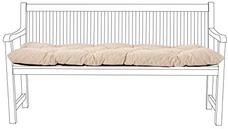 Gardenista Bankauflage 110x45x5 cm Sitzkissen Outdoor & Indoor, Bankpolster,Bankauflage Stuhlkissen Wasserabweisende rutschfeste Bankkissen Polsterauflage Auflage für Gartenbank (Stein)