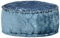 CIADAZ Pouf, Ottoman Puff, Sitzhocker, Sitzpouf, Sitzkissen Boden, Pouf Hocker, Sitzpuff, Couch Hocker, Rund Samt 40×20 cm Blau