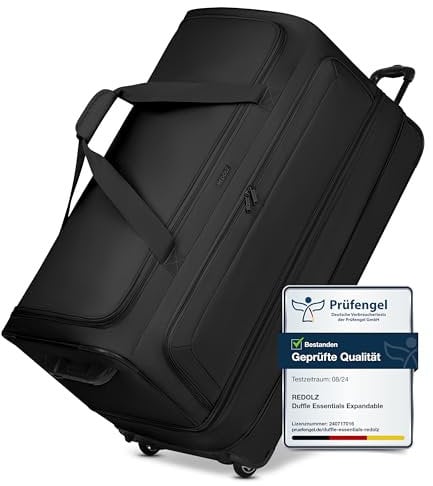 REDOLZ Duffle Essentials Wheeled Duffle Exp. XXL Black
