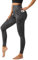 X-KEEP Leggings Damen High Waist Sport Leggings mit Taschen Leo Leggings Damen Lang Sporthose Bauchweg Blickdicht Fitnesshose Yoga Gym