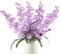 IPOPU Künstliche Gladiolen, lila, 5 Stück, Lavendel-Blumen, künstliche Gladiolen, 83,8 cm langer Stiel, künstliche Blumen für hohe Vasen, Hochzeit, Zuhause, Party, Tisch-Blumenarrangement