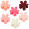 6 Piezas Mate Antideslizantes Pinza Pelo Flor,Pinzas Pelo Flor,Pinzas Para El Cabello Con Flores,Pinzas De Flores Para El Pelo Mujer,Rosa