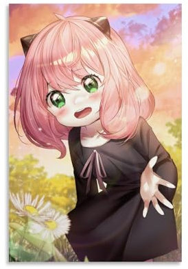 KEEP MARY Spyfamily Anime Cute Anya.Forger Poster Dekorative Malerei Leinwand Wandkunst Wohnzimmer Poster Schlafzimmer Malerei 12x18inch(30x45cm)