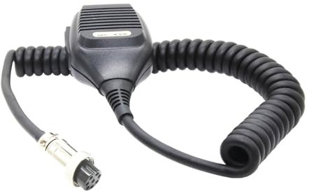 Jiqoe Long Strain Relief Cable 8 Pin Microphone Mic-43S Handheld Microphone Clear Communication Mic For Devices 480HX & Other