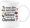 quotedazur - Mug Tu veux être ma marraine ? Je fournis les bêtises, t’apportes le chocolat ? - Blanc/Céramique