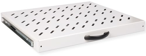 ROLINE 19-Zoll Fachboden 1 HE, ausziehbar 350 T 25 kg grau