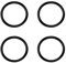 10134 Dichtungsring Set, 4 Stück Ersatz Für Intex 1-1/4 Zoll Schlauchverschraubung, Silikon Dichtung Für Whirlpool, Pool Aufblasbare Spa, Duschschlauch Schwarz
