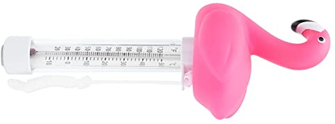 Yechiry Wasserthermometer, Niedliches Tierdesign, Hochpräzises Schwimmendes Thermometer für Schwimmbad, Spa, 8 X 22 Cm, Rosa