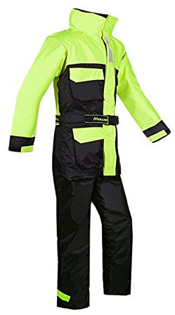 Mullion North Sea II - 2-teiliger Schwimmanzug in Gelb-Schwarz, EN 343, EN ISO 12402, Auftrieb 121N, Größen S - 3XL (Größe XXL)
