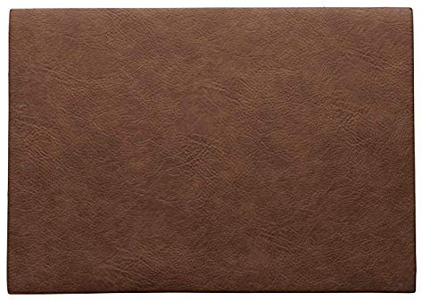 ASA Tischset, Caramel PVC 46 x 33 cm, vegan Leather, aus PU 78306076 ! Vorteilsset beinhaltet 2 x den genannten Artikel und Set mit 4 EKM Living Edelstahl Strohhalme