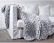 Nicole Knupfer Decke Gestrickte Werfen Handgefertigt Grobe Strickdecke Wolle Garn Sofa Decke DIY Zuhause Geschenk (Hellgrau,120×180cm)