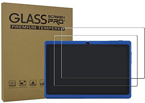 AKNICI 2 Piezas Protector de Pantalla Vidrio Templado Compatible Haehne 7 Tablet PC/ANTEMPER 7/JINYJIA 7/Dragon Touch Y88Y Pro/Veidoo 7/Pritom 7/G-Anica 7/HMAI 7/Yuntab 7/JEJA 7/LAMZIEN 7