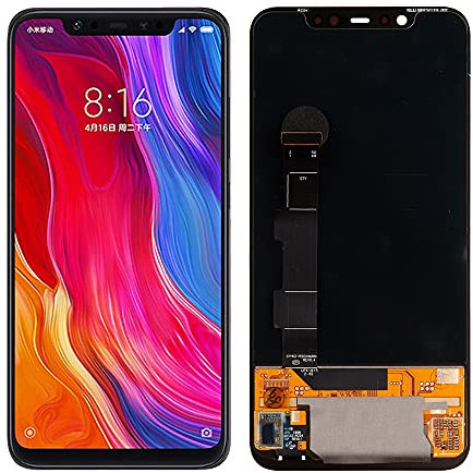SwarKing La pantalla LCD es compatible con Xiaomi Mi 8 (negro sin marco) para reemplazar pantallas y herramientas