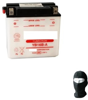 Compatible avec Suzuki VS GL/GLP Intruder 750 1985 A 1991 Batterie UASA YB16B-A 12V/16AH Batteries DÉJÀ PRÊTES pour Le DÉMARRAGE Moteur SPÉCIFIQUE Moto Scooter Complet