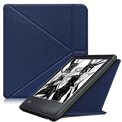 Kepuch Custer Coque pour Kobo Sage,PU-Cuir Étui Housse pour Kobo Sage - Bleu