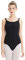 boruizhen Damen Ballet Trikot Turnanzug Ärmellos Gymnastikanzug mit Doppelträgern Ballettanzug Rückenfrei Tanztrikot mit BH-Pads Schwarz M