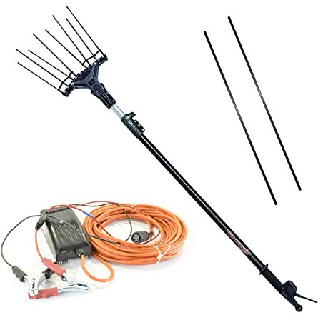 La zappa Abbacchiatore Elettrico Karbonium Evo AL300 centralina 12-33V con Asta telescopica Raccolta Olive