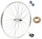 Hinterrad/Felge 26 Zoll x 1. 3/8 Zoll + Ritzel 18 Zähne Fahrrad Standardanschluss Aluminium/Stahl 26 x 1,38 Hollandrad – Citybike – Steg Muttern und Flap inklusive 1 Gang
