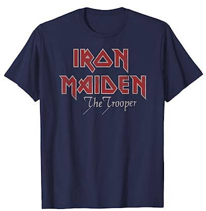 Iron Maiden - Distressed Logo Stacked T-Shirt