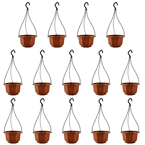 SPORTARC Lot de 14 pots de fleurs en plastique à suspendre pour décoration de balcon