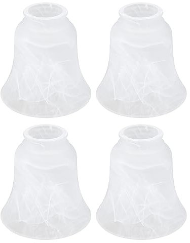 DOITOOL E27 Lampen-ersatzabdeckung 4er-set Moderne Lampenschirme Aus Milchglas Für Die Esszimmerbeleuchtung