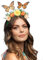 Boland 01434 - Haarreif Schmetterling, Tiara mit Blüten, Zubehör für Kostüme, Mottoparty, Karneval