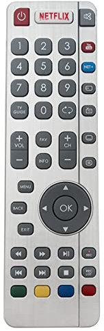 ROLLGAN SHWRMC0116 Telecomando di Ricambio Adatto Per Sharp LCD TV LC-43CUG8052E LC-49CUG8052E LC-55CUG8052E LC-65CUG8052E LC-43CUG8052K LC-49CUG8052K LC-55CUG8052K LC-65CUG8052K