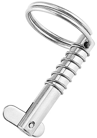 lxuebaix 1piece Marine Safety Pins Quick Release Pin with Drop Cam & Spring, Stainless Steel Bimini Top Pin, Marine Hardware, Silver Quick Release Pin As The Picture Shows
