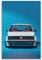 BPQN Vintage-Sportwagen-Poster, Motiv: Weißer Golf MK2 GTI, luxuriöses Auto, dekoratives Gemälde, Leinwand, Kunstbild, 60 x 90 cm