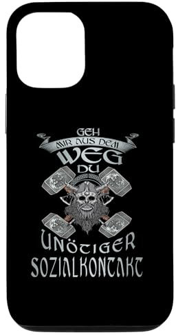 Hülle für iPhone 13 Geh mir aus dem Weg Du Unnötiger Sozialkontakt Wikinger Odin