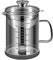 BinaryABC Yogurt Strainer,Nut Milk Strainer,Juice Food Strainer,Glass Teapot with Mesh Strainer,Stainless Steel Iced Tea Pitcher(1500ML)
