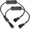 Gebildet - Cable Adaptador de Corriente para Ventilador de PC de 3 y 4 Pines con Interruptor, 2 Unidades, Conector de Fuente de alimentación de CC, DC5521 a Cable de 3/4 Pines