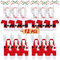 Idota 12 piezas Porta Cubiertos Navidad, Decoracion Mesa Navidad, Porta Cubiertos Disfraz de Papá Noel, Cuchillo Tenedor Decoracion Navidad