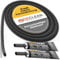DeClean 3 m Dichtschnur Ø 12 mm Dichtung Glasfaserschnur Türdichtung Ofen inkl.Kleber, feuerfeste Kamindichtung, Dichtschnur für Kamin und Ofen, Fireplace Gasket