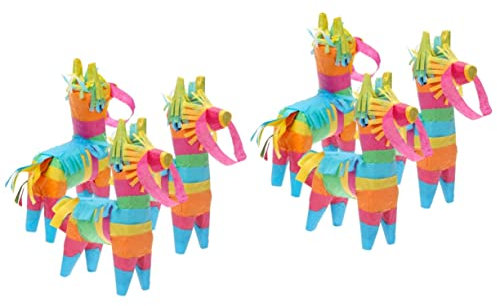 Vaguelly 6stücke Mini Esel Bunte Fiesta Deko Für Cinco De Mayo Kindergeburtstag Und Mexikanische Mottopartys Robuste Party Requisiten Für Süßigkeiten Und