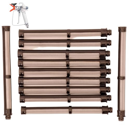 11 Pieces 287032 60 Mesh Black Airless Paint Gun Filter, Compatible with Graco Contractor PC Spray Gun, Contractor II Spray Gun, FTx Spray Gun Graco Spray Gun Filter