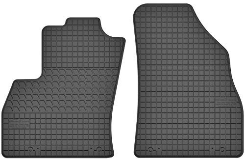Maßgefertigte Auto Gummimatten, kompatibel mit FIAT Fiorino III von 2008 bis 2017-2 teilige Gummifußmatten Set, Geruchlos & Abriebfest, Hochwertige Fußmatte Auto Accessoires