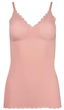 Skiny Damen Spaghettishirt mit herausnehmbare Pads Micro Essentials 084261 Gr. XL in Bridal Rose