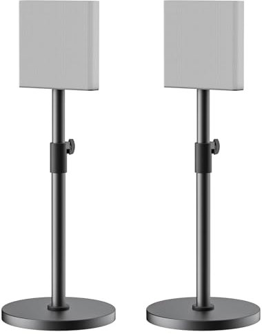 Heavy-Duty Floor Speaker Stands Pair for Sony HT-A9M2 Stand - Height Adjustable Speaker Stand for Sony HT-A9M2 Surround Sound Speaker Stand with Cable Management (2 Stand Only)