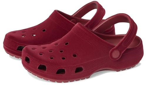 Crocs Unisex Kids Clog, Classic Velvet Clog K, Beetroot, 11 UK Child
