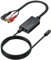 AUTOUTLET 192kHz Convertidor DAC SPDIF a RCA +3,5mm Jack Convertidor de Audio Digital a Analógico Toslink Óptico a Adaptador de Audio RCA para Tele HDTV DVD Blu-ray Consoles