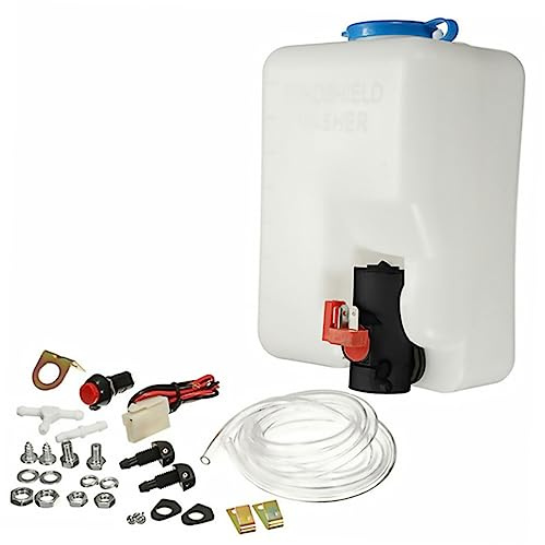 Healifty Complete Car Wash Fluid Reservoir Bottle Kit Windshield Washer Pump Sprayer Car Wash Bottle